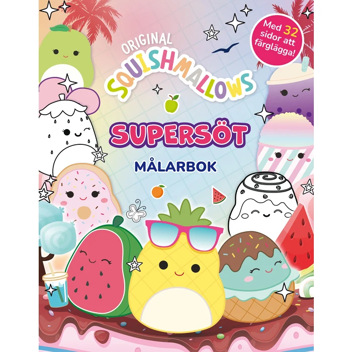 Squishmallows: Supersöt målarbok