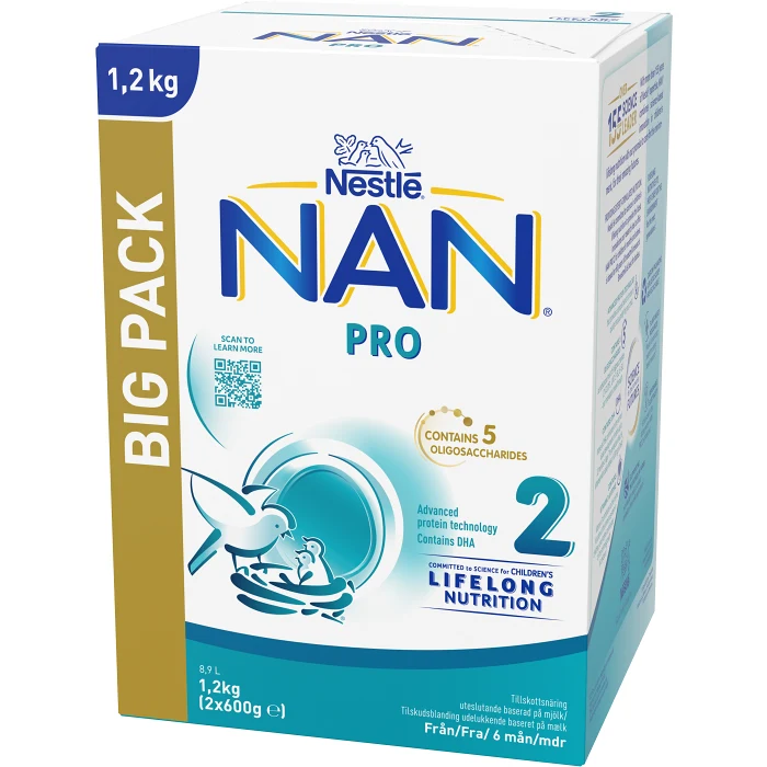 NAN Pro 2 6m big pack 1,2kg Nestle