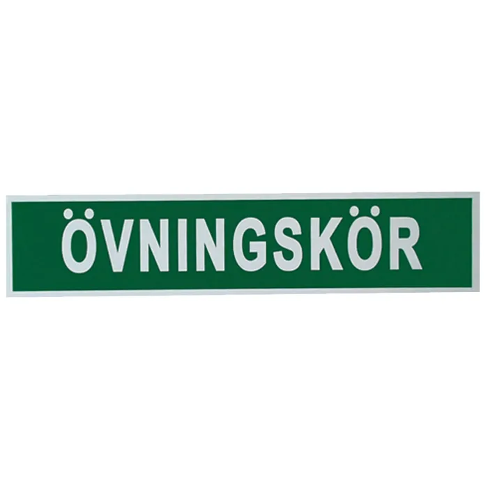 Övningskörningsskylt magnetisk