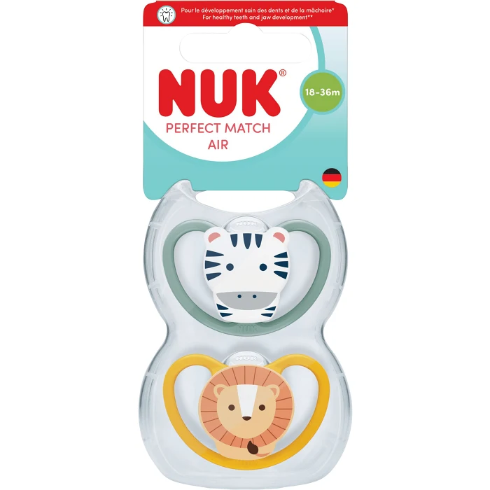 Napp Perfect Match Air Silikon 2-p 18-36m NUK