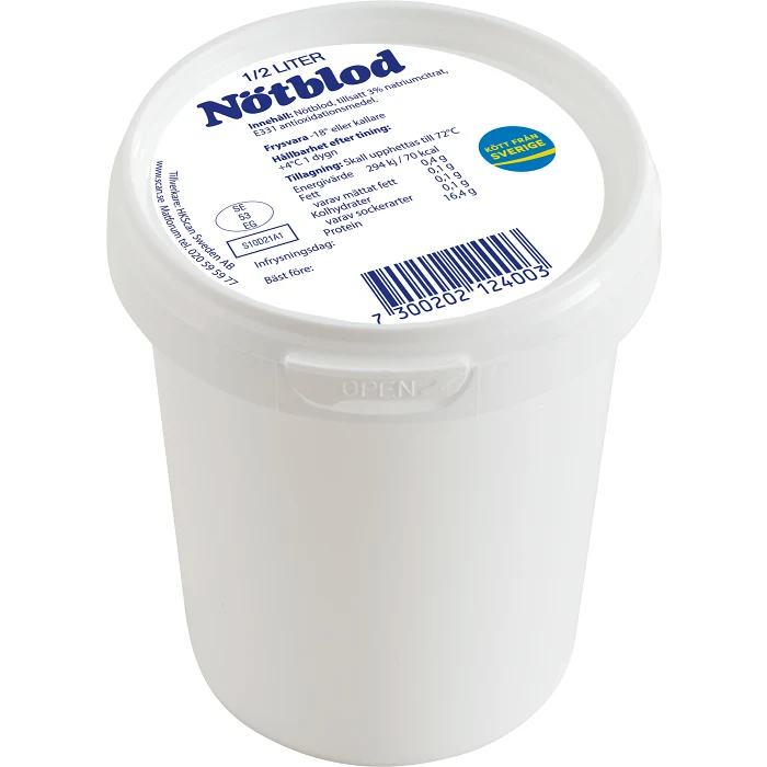 Nötblod Fryst 500ml Scan