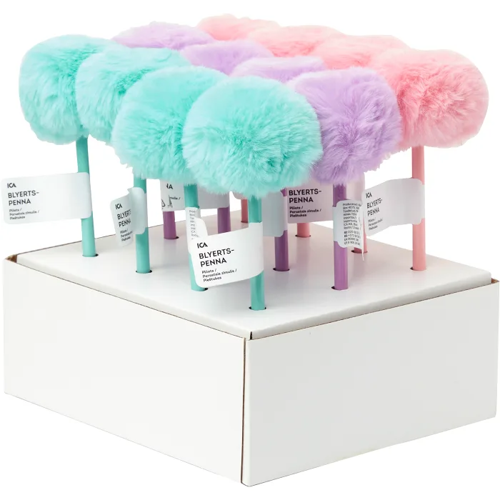 Penna Pompom 3 färger