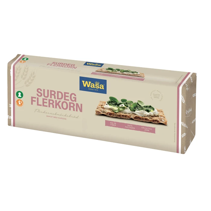 Knäckebröd Surdeg Flerkorn 550g Wasa