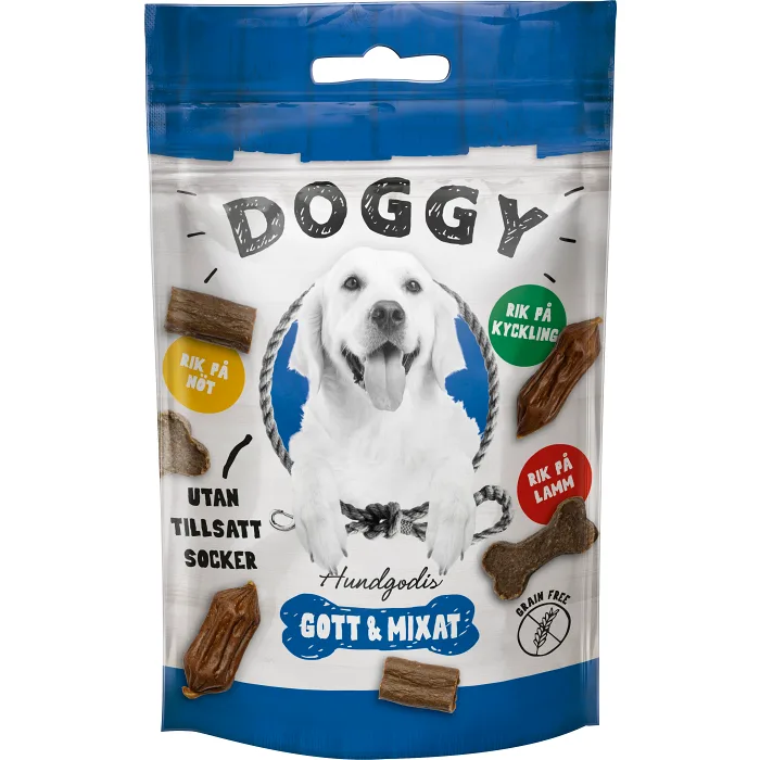 Hundgodis Gott och Mixat 60g Doggy