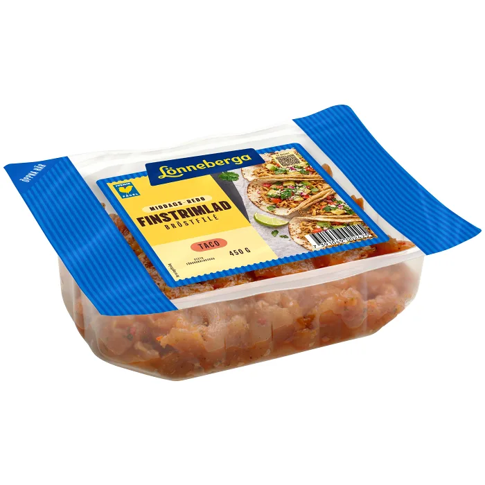 Kycklingbröstfilé Färsk Taco Finstrimlad 450g Lönneberga