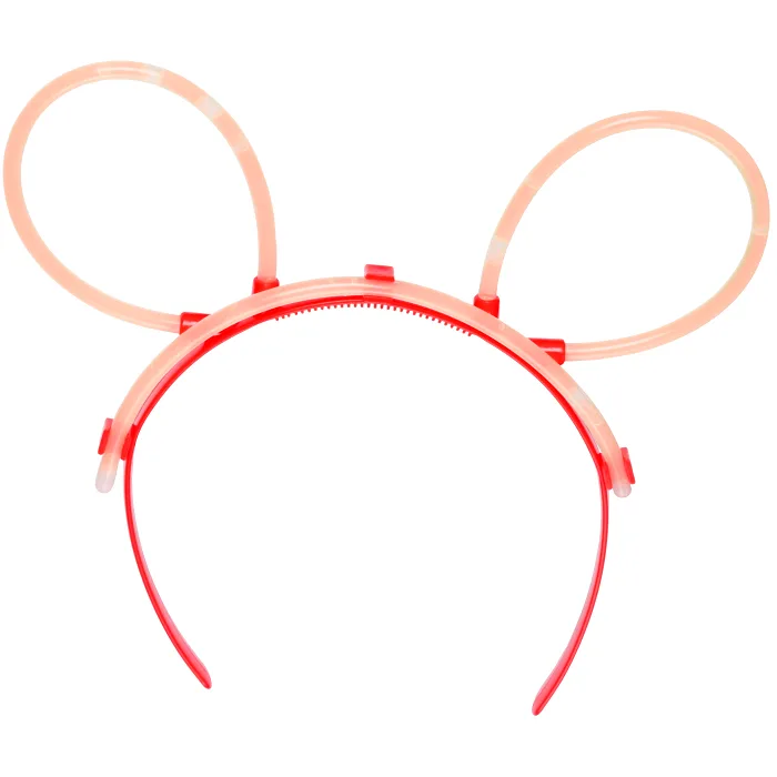 Diadem Glow in the dark Röd 1-p Festive