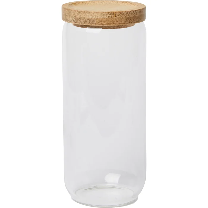 Glasburk med bambulock 21cm ICA