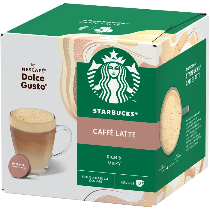 Kaffekapslar DG Caffe Latte 12-p Starbucks