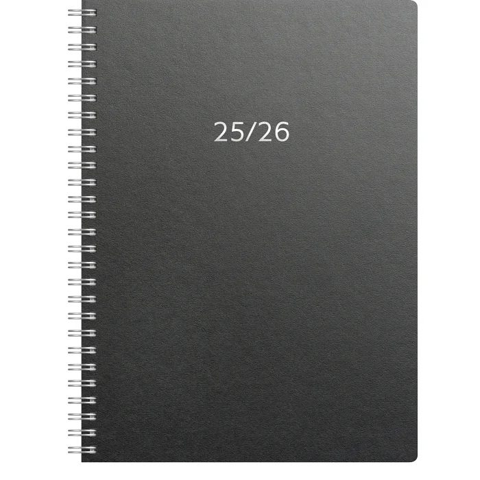 School Calendar A5 svart Eco kartong