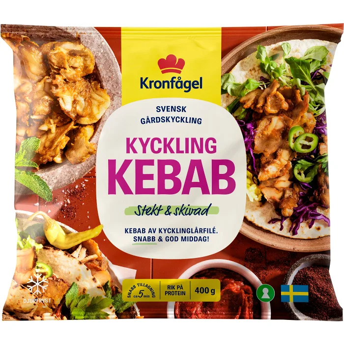 Kycklingkebab 400g Kronfågel