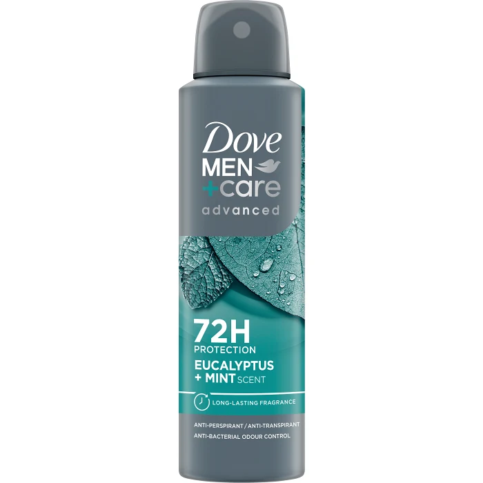 Deodorant 72h Advanced Eucalyptus+Mint Spray 150ml Dove Men Care