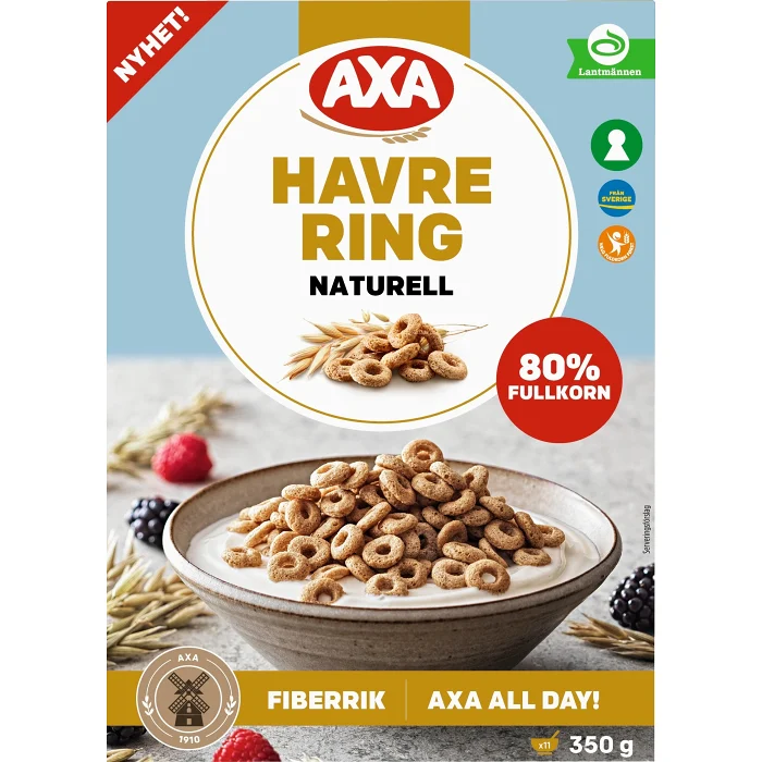 Havrering Naturell 350g AXA