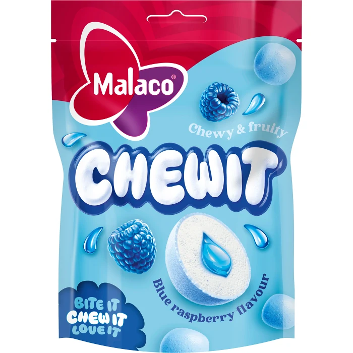 Godis Chewit Blue Raspberry 115g Malaco