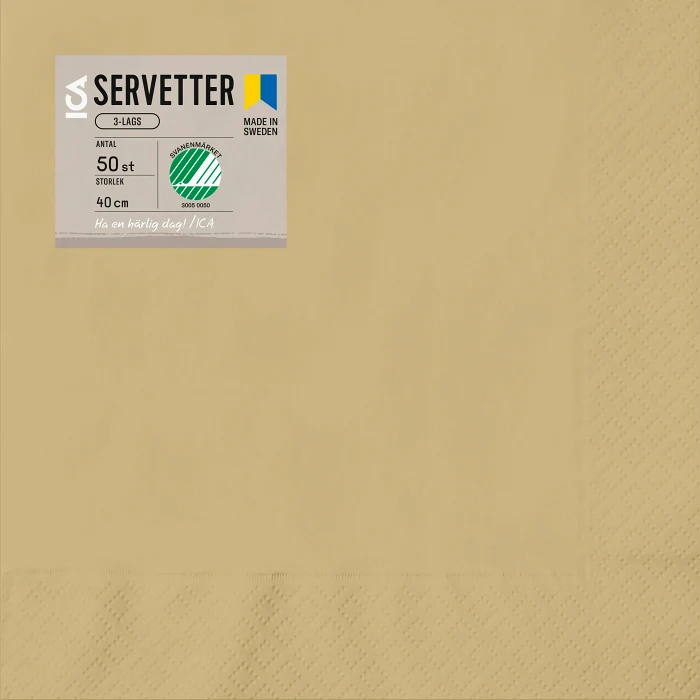 Servett 50p 40cm sand ICA