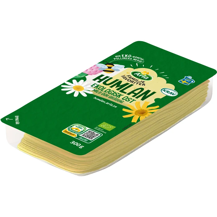 Ost Familjefav Humlan Eko skivad ost 300g Arla