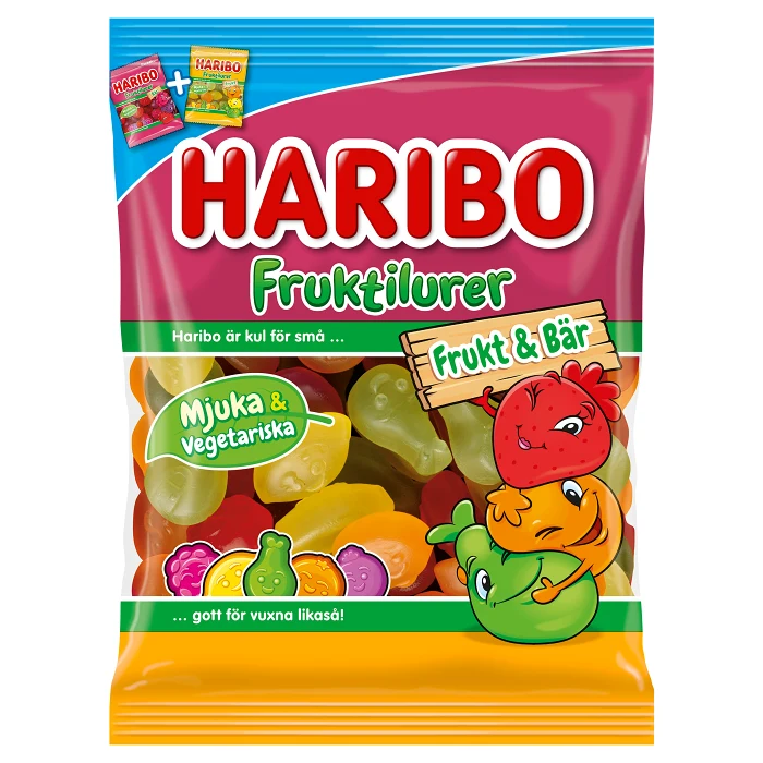 Godis Fruktilurer Frukt & Bär 80g Haribo