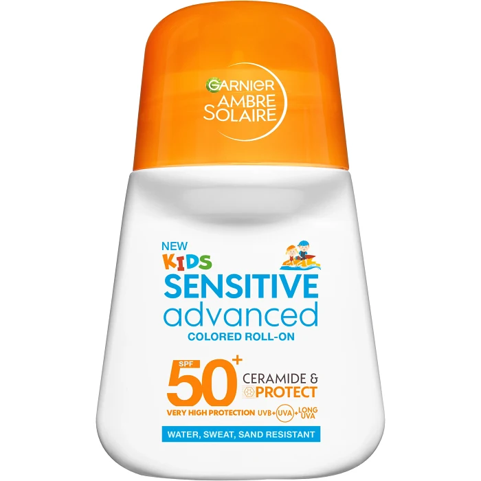 Solskydd Kids Sensitive Advanced Colored Roll-on SPF50+ 50ml Ambre Solaire