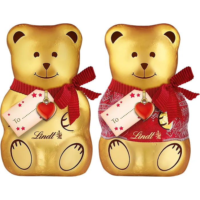 Choklad Teddy Presentetikett & Milk Mix 100g Lindt