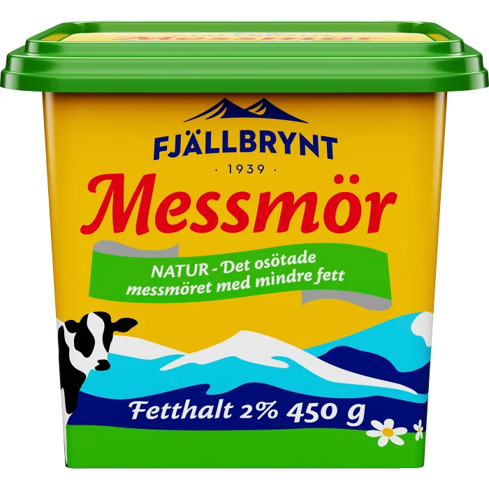 Messmör Natur 2% 450g Fjällbrynt