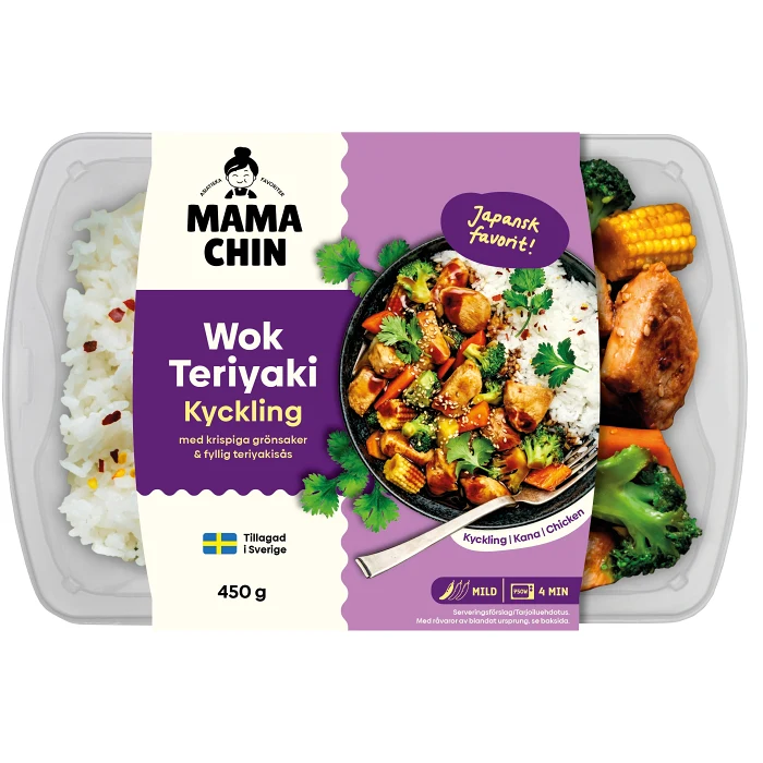 Wok Teriyaki Kyckling 450g Mama Chin