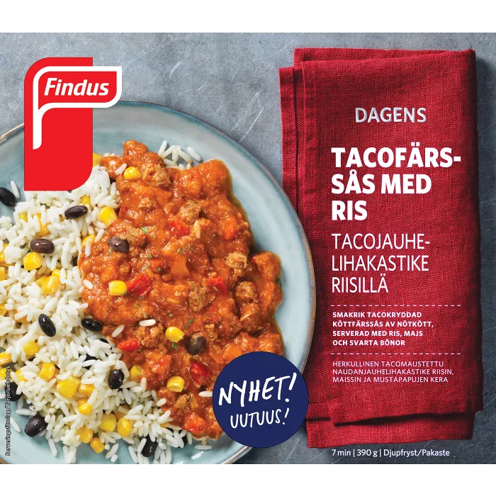 Dagens Tacofärssås med ris 390g Findus