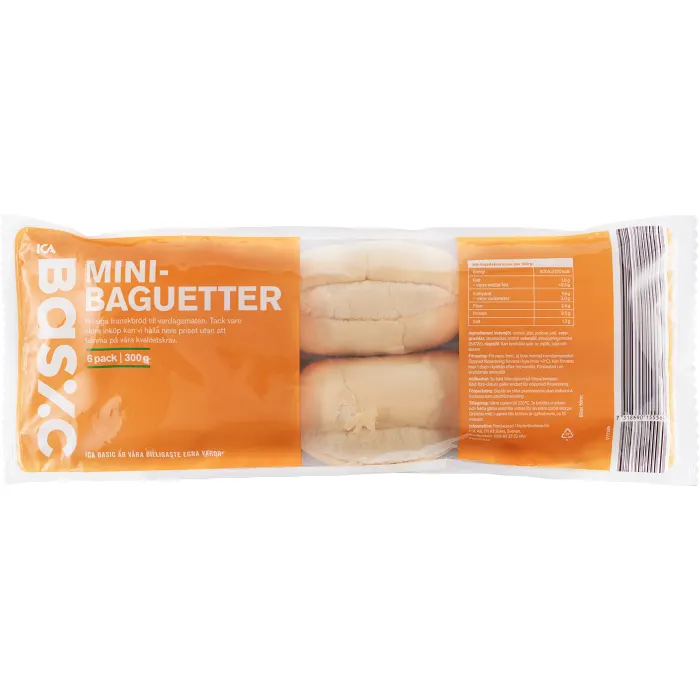 Minibaguetter 300g ICA Basic