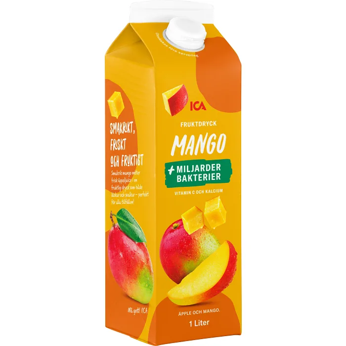 Fruktdryck Mango med bakteriekultur 1000ml ICA
