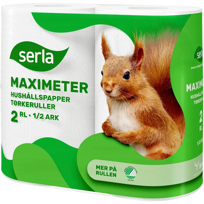 Hushållspapper Maximeter 2p Miljömärkt Serla