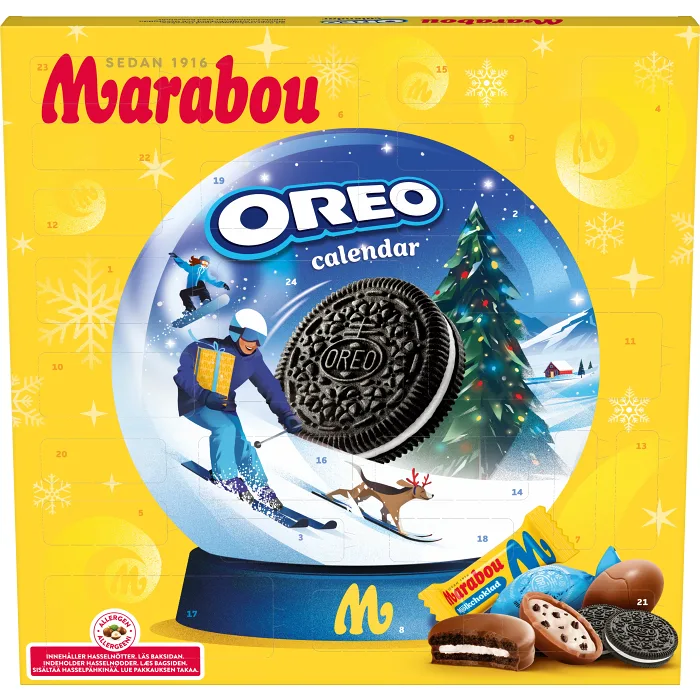 Chokladkalender Oreo 275g Marabou