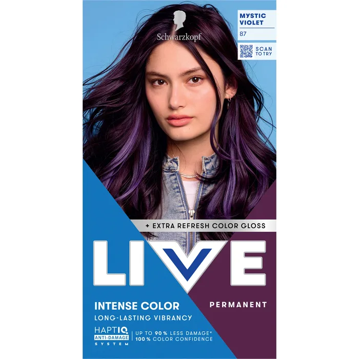 Hårfärg 87 Mystic Violet 1-p Schwarzkopf Live