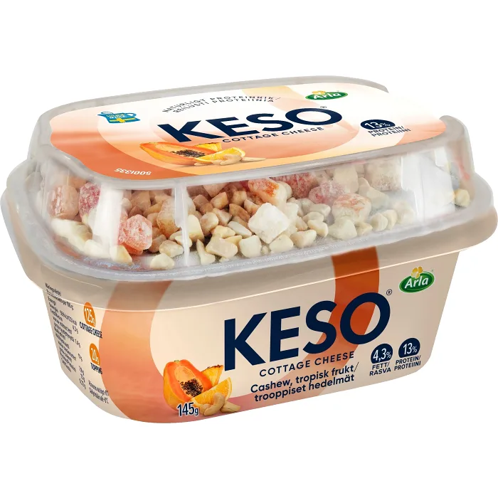Mellanmål Cashewnötter Tropisk frukt 145g KESO®
