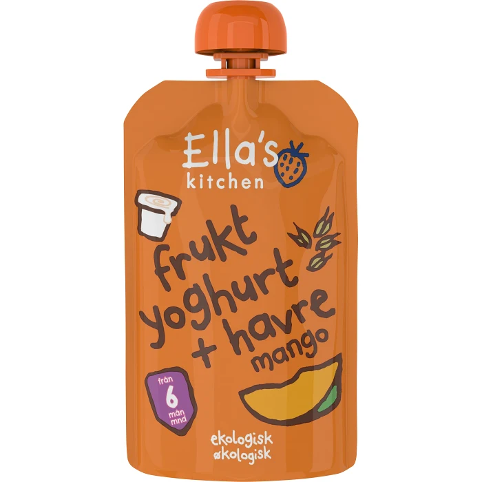 Mellanmål Mango Squeeze 6mån Ekologisk 100g Ella´s kitchen