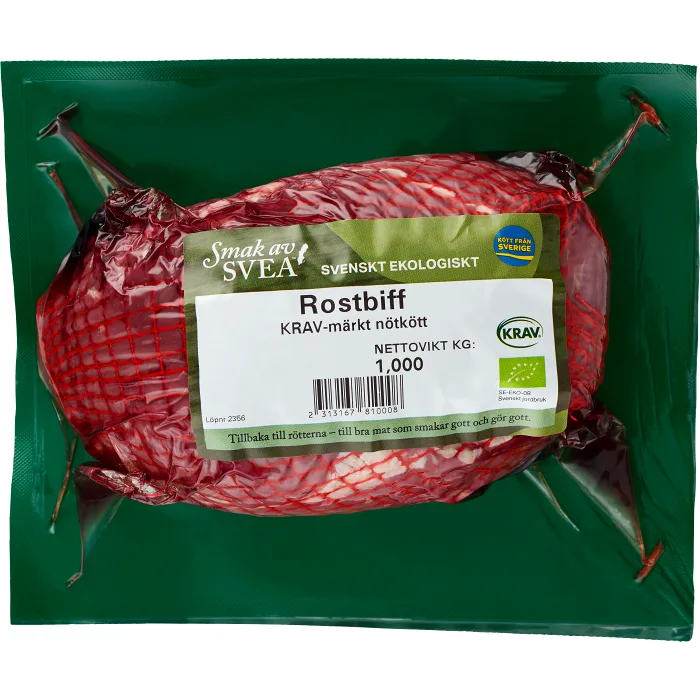 Rostbiff Färsk ca 1kg KRAV Smak av Svea