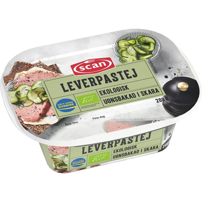 Leverpastej Ugnsbakad Ekologisk 200g Scan