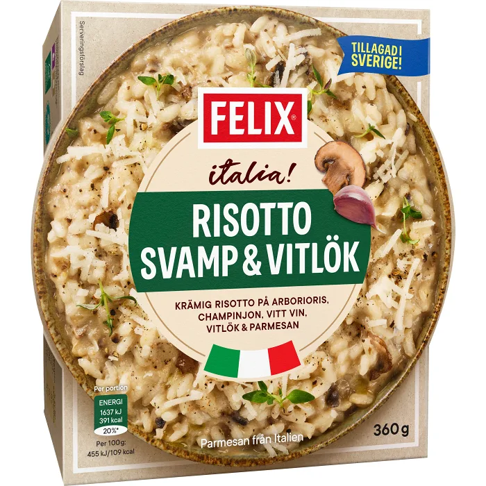 Risotto svamp & vitlök 360g Felix