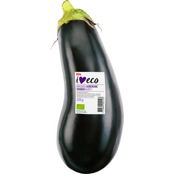 Aubergine Ekologisk 225g Klass 1 ICA I love eco