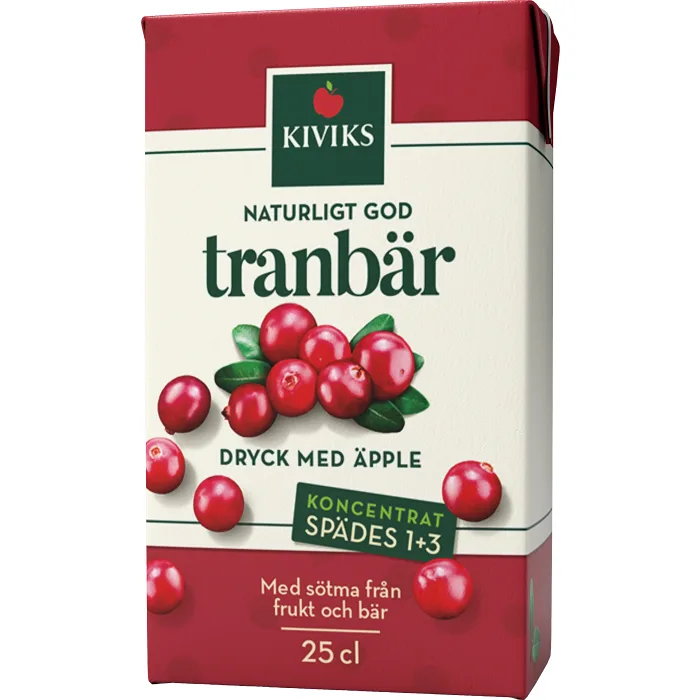 Tranbärsdryck Koncentrat 25cl Kiviks