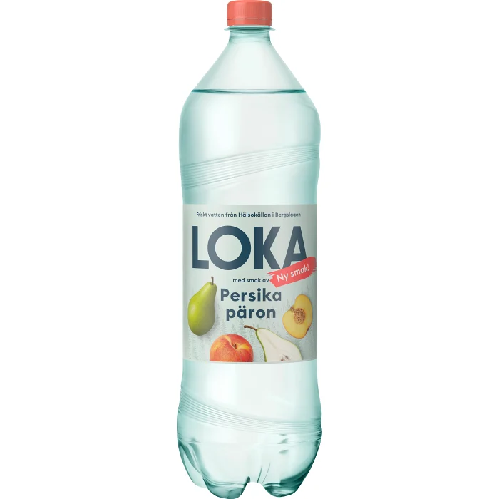 Kolsyrat vatten Persika/Päron 1.5l Loka