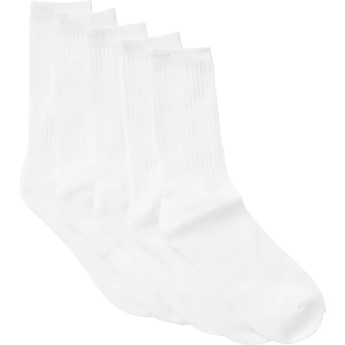 Sportsocka 5p vit 41/45 mywear
