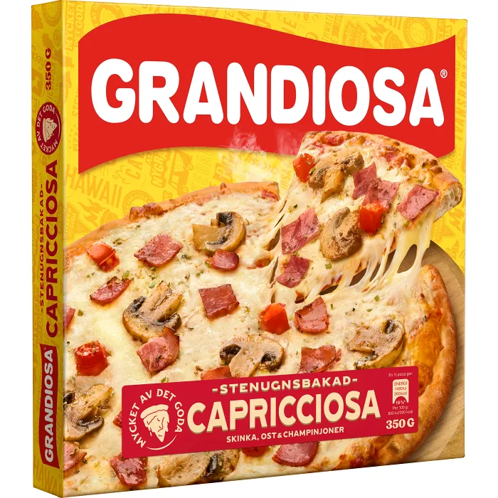 Pizza Capricciosa Fryst 350g Grandiosa