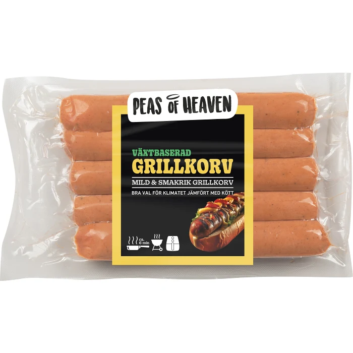 Grillkorv vegan 250g Peas of Heaven