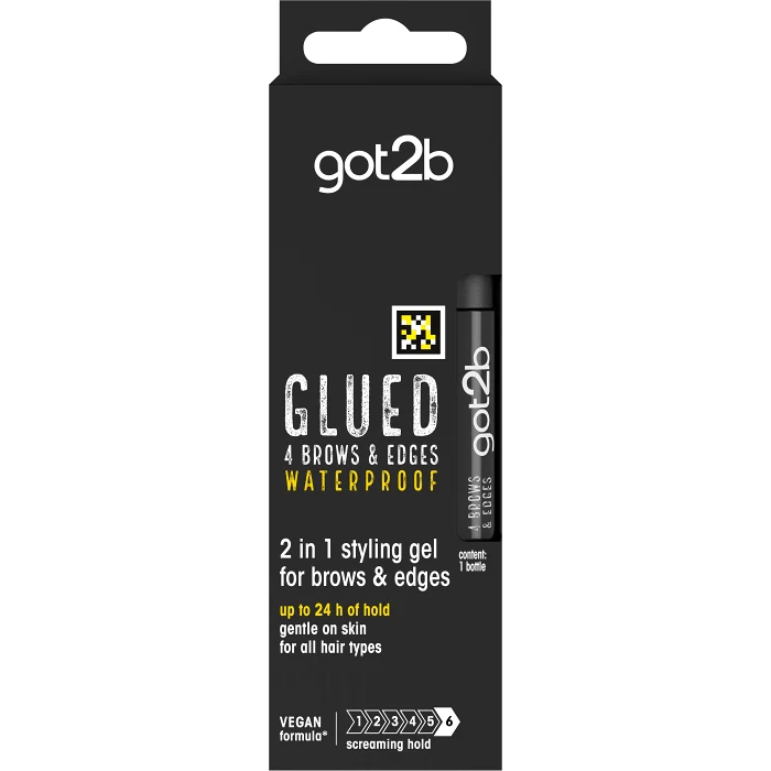 Stylinggel Glued 4 Brows & Edges 2+1 Vattenfast 16ml Got2B Schwarzkopf