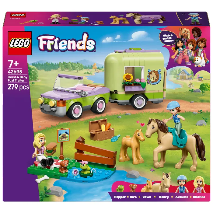 LEGO Friends Släp med häst och föl 42695