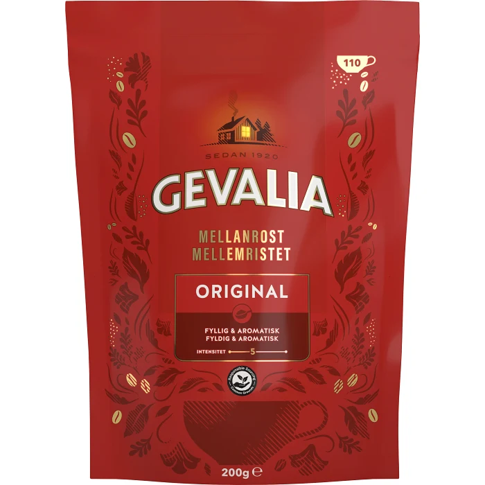 Snabbkaffe Original Mellanrost Refill 200g Gevalia