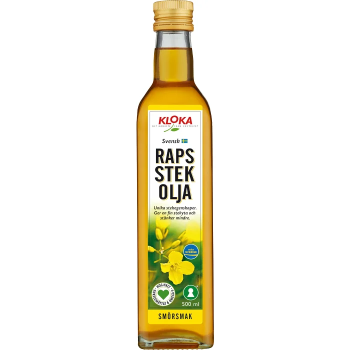 Rapsstekolja Smörsmak 500ml Kloka