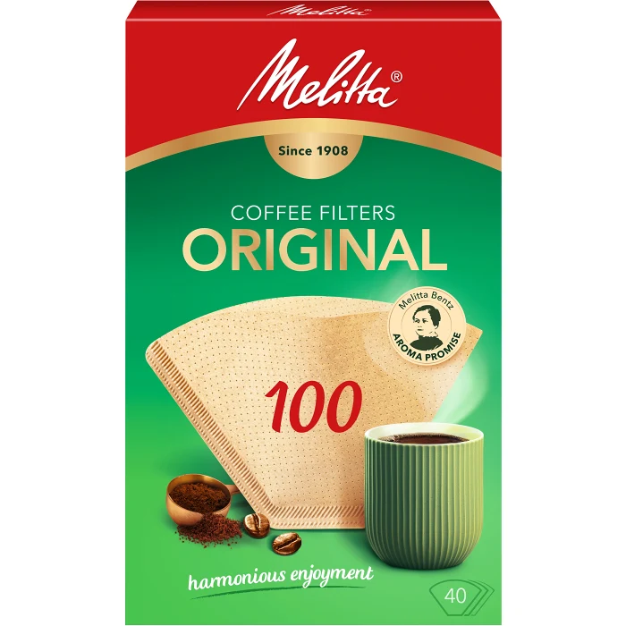 Kaffefilter Original Oblekt 100 40-p Miljömärkt Melitta