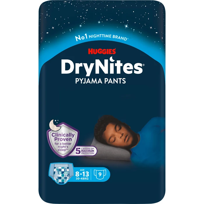 Byxblöjor 30-48kg 9-p DryNites