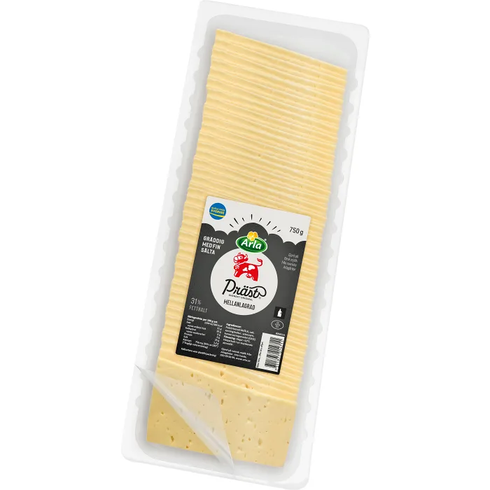 Ost Präst 31% Skivad 750g Arla Ko