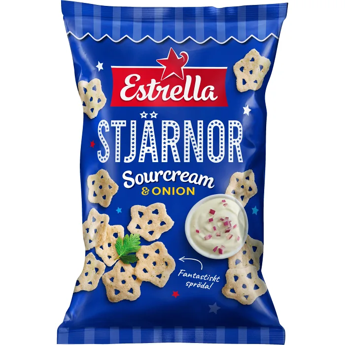 Stjärnor Sourcream & Onion 85g Estrella