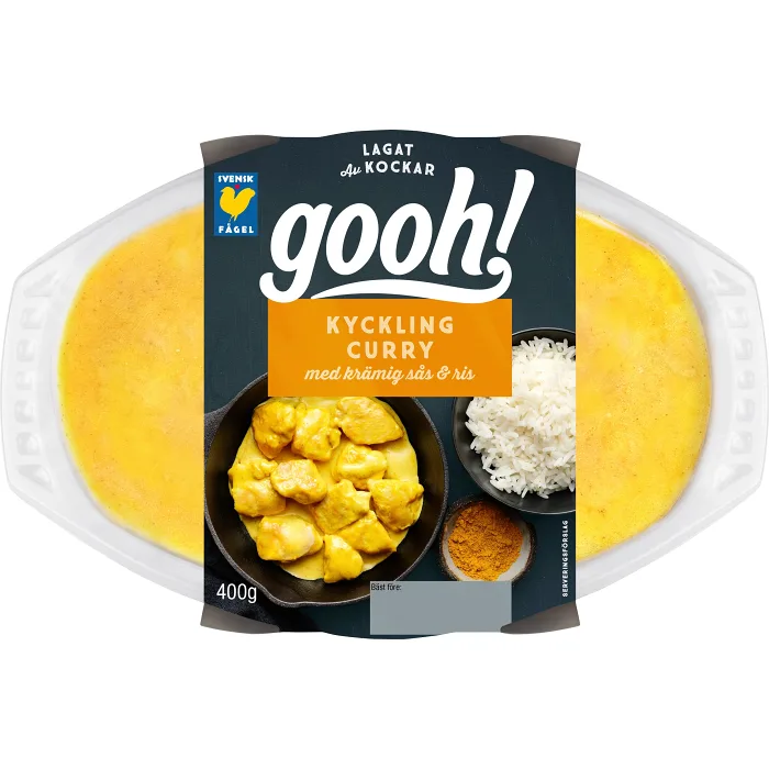 Färdigmat Kyckling curry med ris 400g Gooh